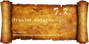 Trexler Katalin névjegykártya