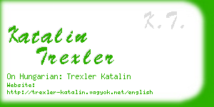 katalin trexler business card